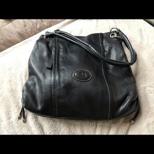 Giani Bernini black leather bag